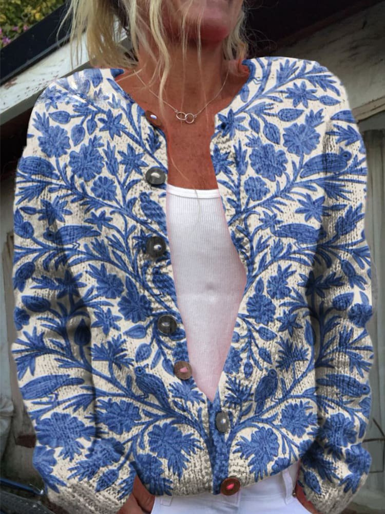 ZADIE | Floral Pattern Cardigan