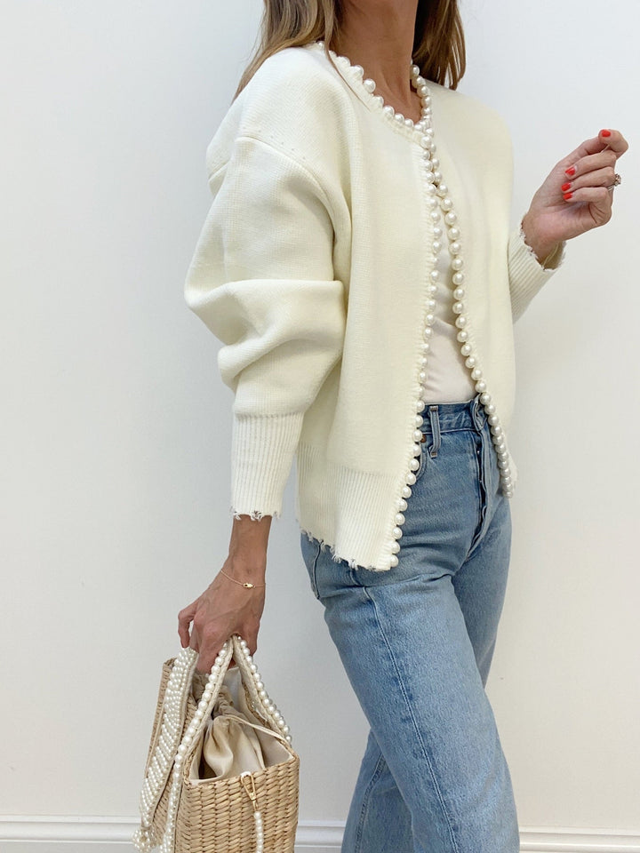 LAYTON | Chic Pearl Cardigan