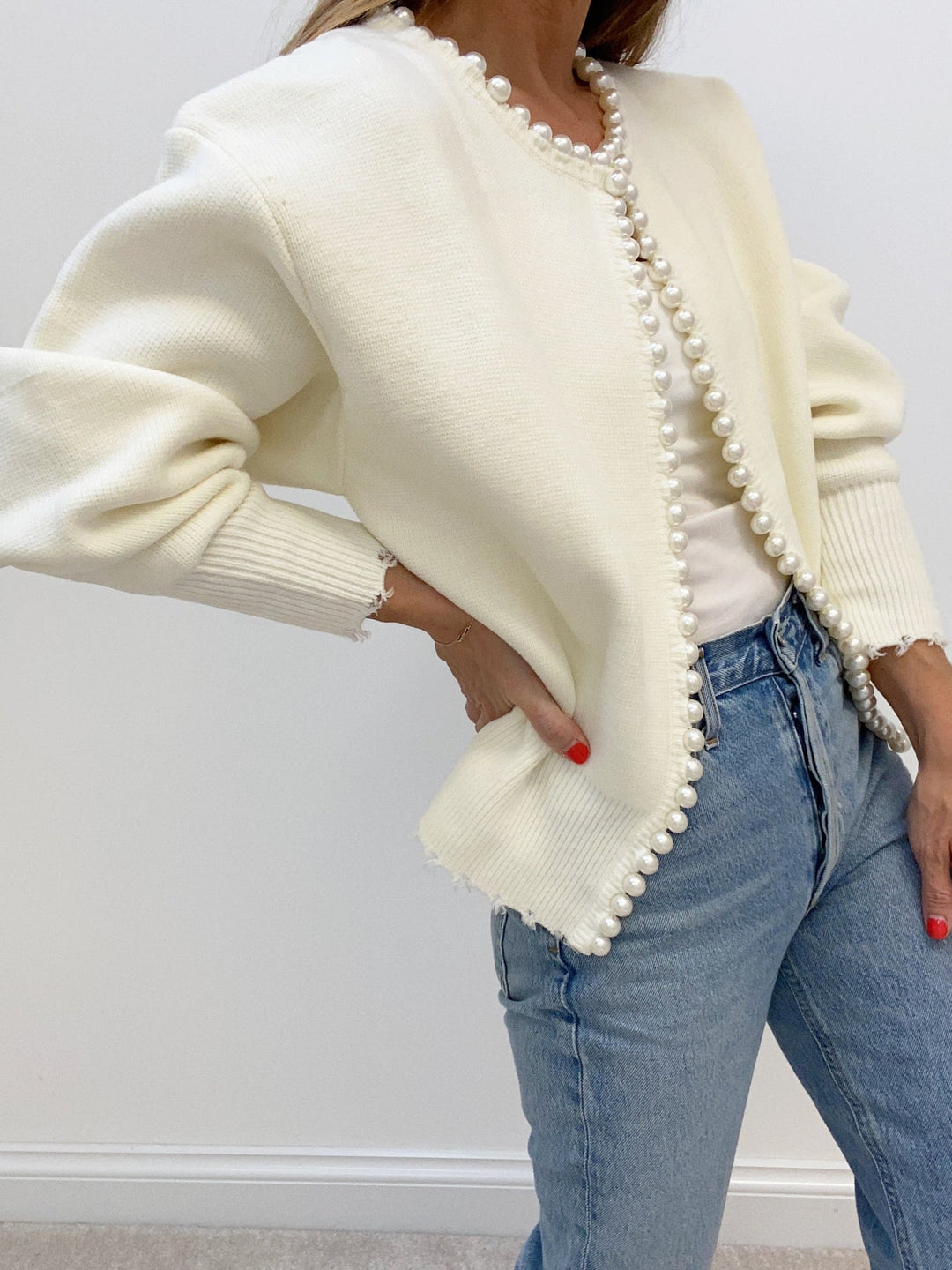 LAYTON | Chic Pearl Cardigan