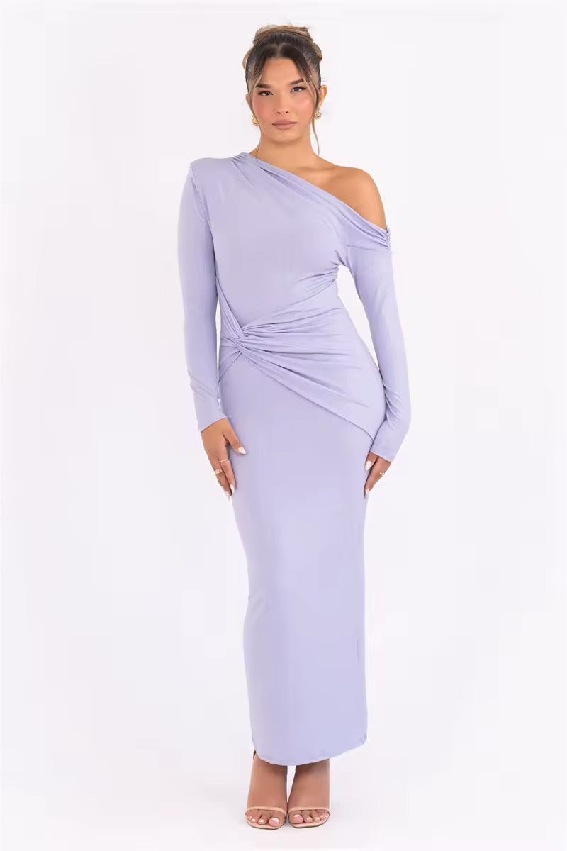 ISSY I GLITTER MAXI OFF SHOULDER DRESS