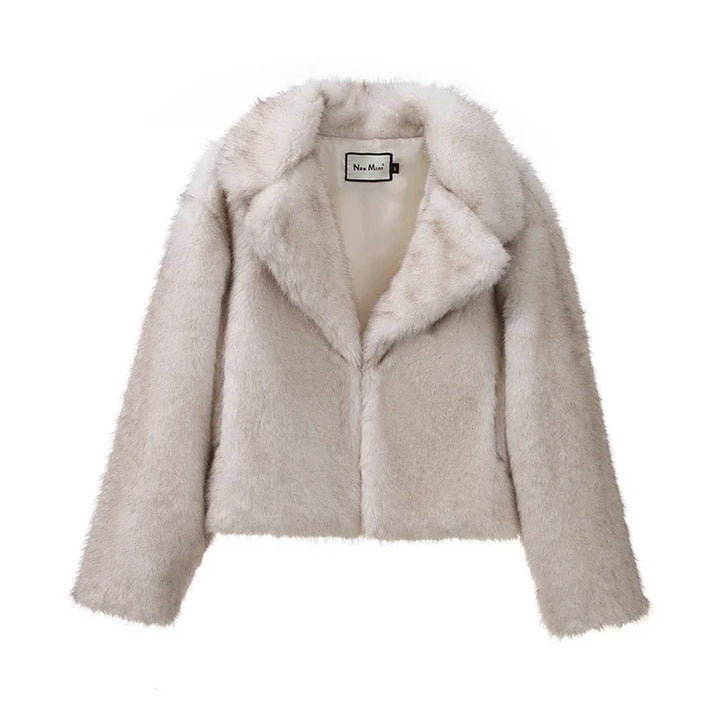 FAY I Chic Street Faux Fur Jacket