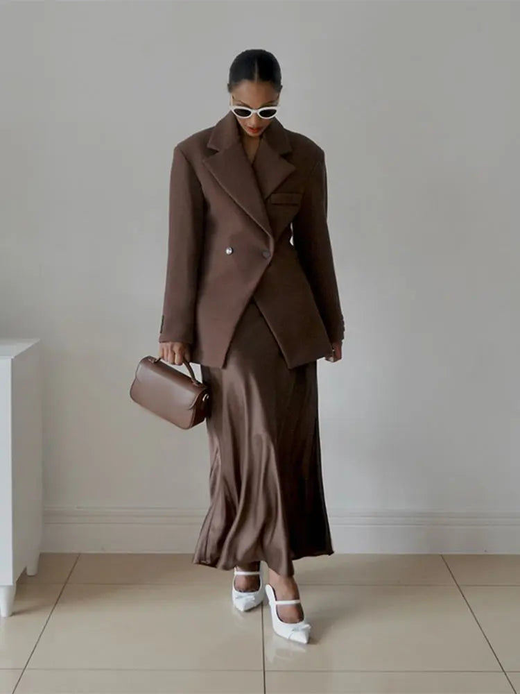 LUCY  | High Street Brown Blazer