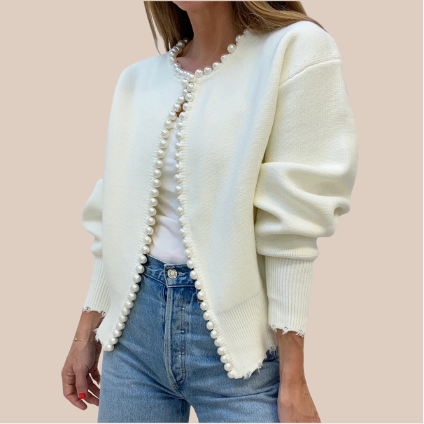 LAYTON | Chic Pearl Cardigan