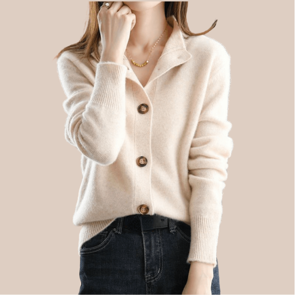 Joelle | Cashmere Knitted Cardigan