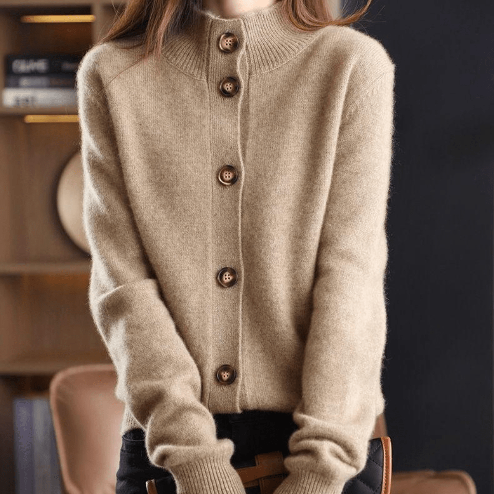 Joelle | Cashmere Knitted Cardigan