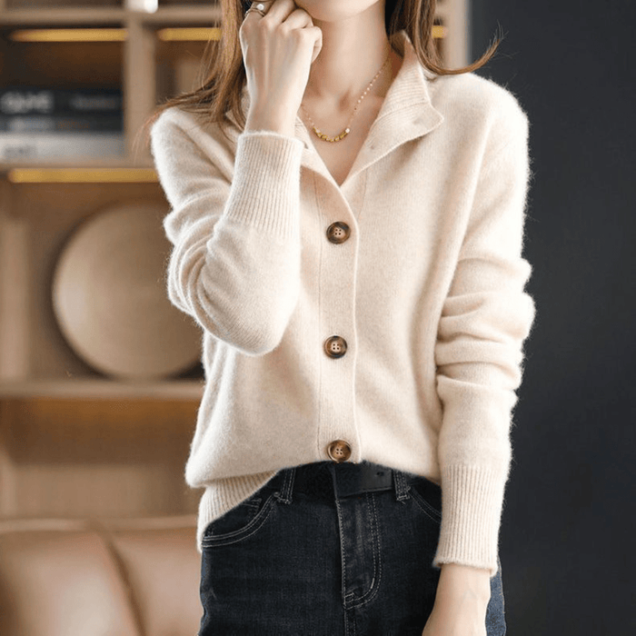 Joelle | Cashmere Knitted Cardigan